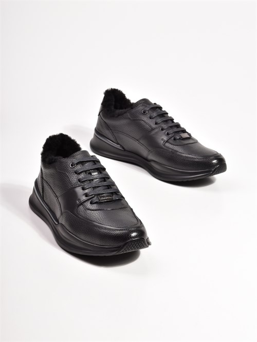 Зимние мужские кроссовки черного цвета Chewhite - фото 11908