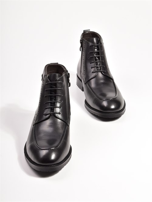 Мужские ботинки на шнуровке из натуральной кожи - фото 12651