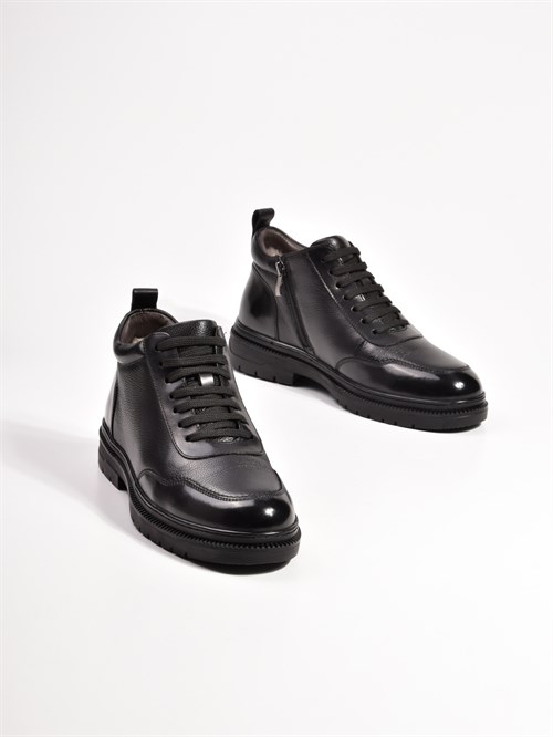 Стильные мужские ботинки черного цвета Chewhite - фото 12993
