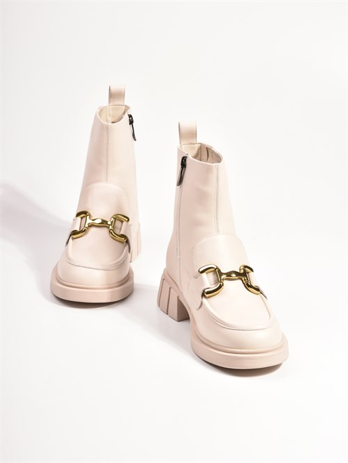 Женские зимние ботинки светло-бежевого цвета Chewhite - фото 18735