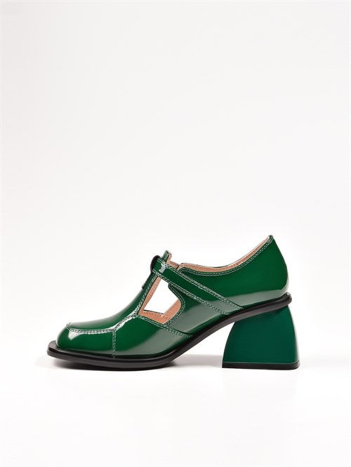 Женские туфли Мери-Джейн в зеленом цвете Chewhite