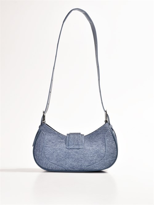 Женская сумка-багет голубого цвета Chewhite