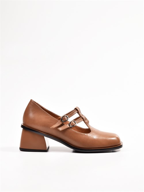 Туфли Мэри-Джейн коричневого цвета Chewhite - фото 24512