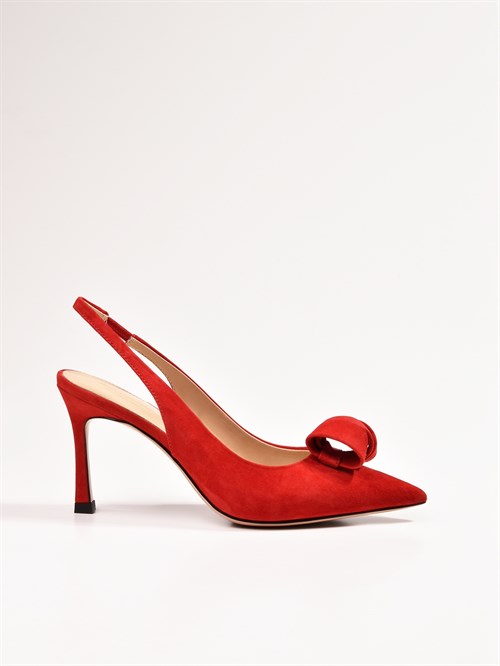 Женские туфли слингбэки красного цвета Chewhite Limited - фото 25109