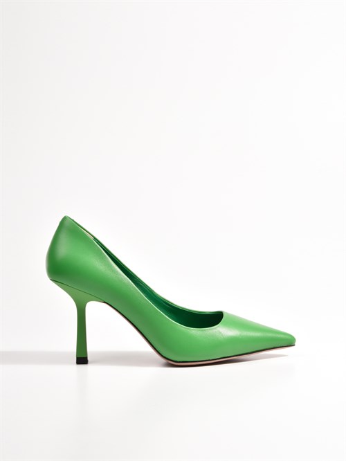 Женские туфли зеленого цвета из натуральной кожи Chewhite - фото 26350