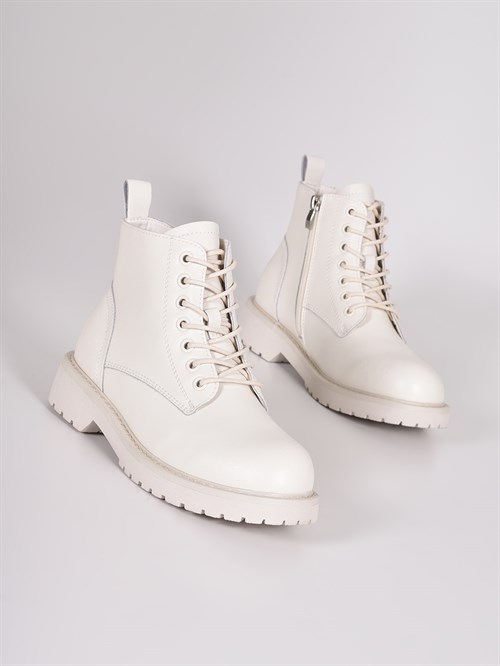 Демисезонные женские ботинки белого цвета Chewhite - фото 6993