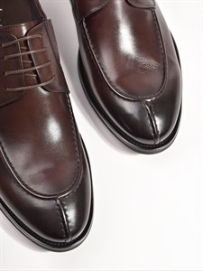 Туфли из натуральной кожи коричневого цвета - фото 10120