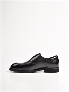 Мужские туфли из натуральной черной кожи - фото 10161