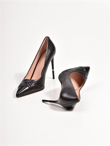 Туфли из натуральной кожи в чёрном цвете - фото 11531