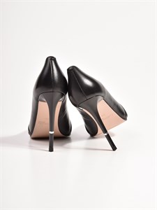 Туфли из натуральной кожи в чёрном цвете - фото 11532