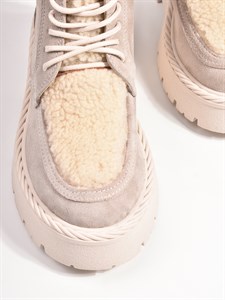 Зимние ботинки на шнуровке - фото 13105