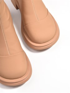 Ботинки Chewhite из натуральной прорезиненной кожи карамельного оттенка - фото 13771