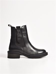 Классические зимние ботинки черного цвета в английском стиле - фото 18700