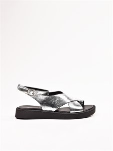 Женские сандалии серебряного цвета Chewhite - фото 26332
