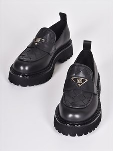 Туфли из натуральной кожи чёрного цвета - фото 5387