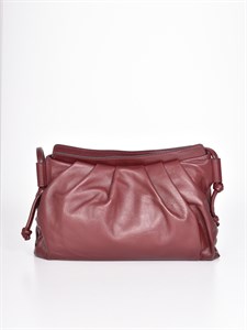 Женская сумка из гладкой натуральной кожи с тонким ремешком - фото 8686