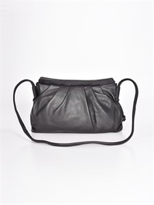 Женская сумка из гладкой натуральной кожи с тонким ремешком - фото 8693