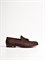 Мужские туфли из натуральной замши коричневого цвета - фото 10138