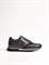 Мужские кроссовки черного цвета с акцентной подошвой - фото 10244