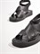 Женские сандалии-гладиаторы черного цвета - фото 10489