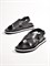 Мужские летние сандалии черного цвета на акцентной подошве - фото 10606