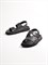 Мужские летние сандалии черного цвета на липучках - фото 10614