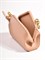 Женская сумка-клатч бежевого цвета из натуральной кожи - фото 10940