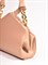 Женская сумка-клатч бежевого цвета из натуральной кожи - фото 10941