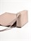 Женская сумка-шоппер в бежевом цвете из плетеной кожи - фото 10948