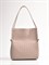 Женская сумка-шоппер в бежевом цвете из плетеной кожи - фото 10952