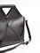 Объемная сумка-шоппер из натуральной гладкой кожи черного цвета - фото 10963