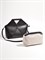 Объемная сумка-шоппер из натуральной гладкой кожи черного цвета - фото 10964