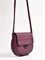 Мини-сумка из натуральной кожи фиолетового цвета - фото 11011