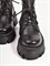 Ботинки на шнуровке из натуральной плотной черной кожи - фото 11657