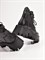 Ботинки на шнуровке из натуральной плотной черной кожи - фото 11658