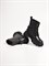 Ботинки на шнуровке из черной натуральной кожи - фото 11926