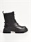 Ботинки на шнуровке из черной натуральной кожи - фото 11928