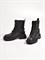 Ботинки на шнуровке из черной натуральной кожи - фото 11930