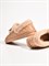 Туфли с мехом из натуральной кожи бежевого цвета - фото 12072