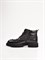 Мужские ботинки черного цвета с оригинальной шнуровкой - фото 12374