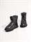 "Дутые" ботинки из натуральной кожи в черном цвете - фото 12385