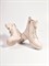 Ботинки на шнуровке молочного оттенка из натуральной кожи - фото 12417