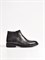 Мужские ботинки из натуральной кожи черного цвета - фото 12495