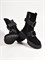 Зимние ботинки на молнии из натуральной черной замши - фото 12572