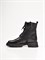 Зимние ботинки черного цвета с брогированным мысом - фото 12697