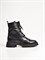 Зимние ботинки черного цвета с брогированным мысом - фото 12698