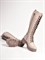 Сапоги на шнуровке из натуральной кожи оттенка капучино - фото 12712