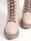 Сапоги на шнуровке из натуральной кожи оттенка капучино - фото 12714