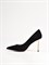 Женские туфли черного цвета на высоком каблуке - фото 12847