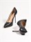 Женские туфли черного цвета на высокой шпильке - фото 12880